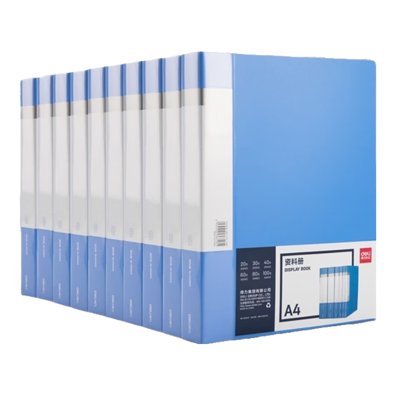 deli10ֻA4/60ҳϲ ļкͬϵɲҳ 칫ѧϰļɫPQ101-J60