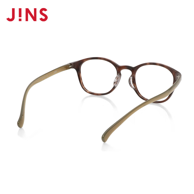 睛姿（JINS）含镜片近视眼镜男女居家休闲舒适佩戴可加配防蓝光镜片UGF23A074 187深棕色玳瑁