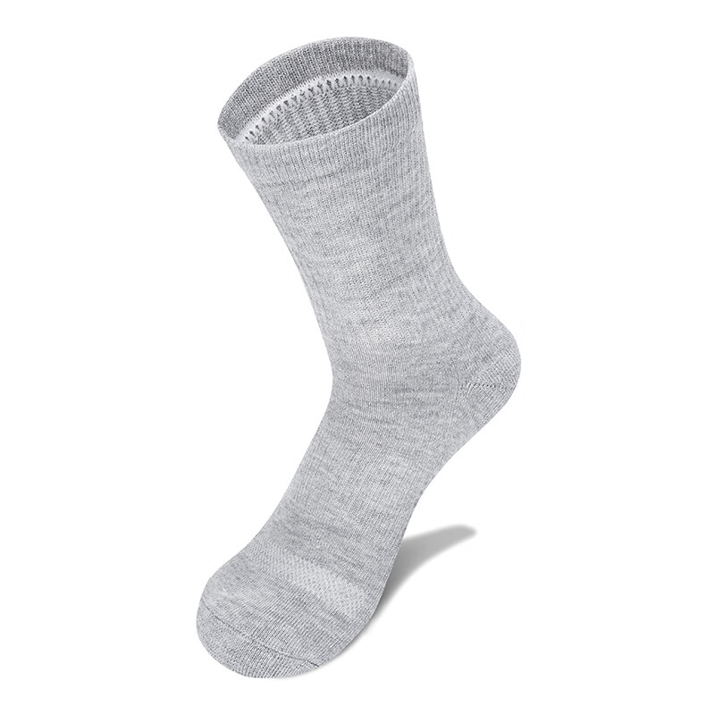 tfo 户外袜 耐磨减震运动跑步袜越野爬山徒步登山袜子 男款浅灰色