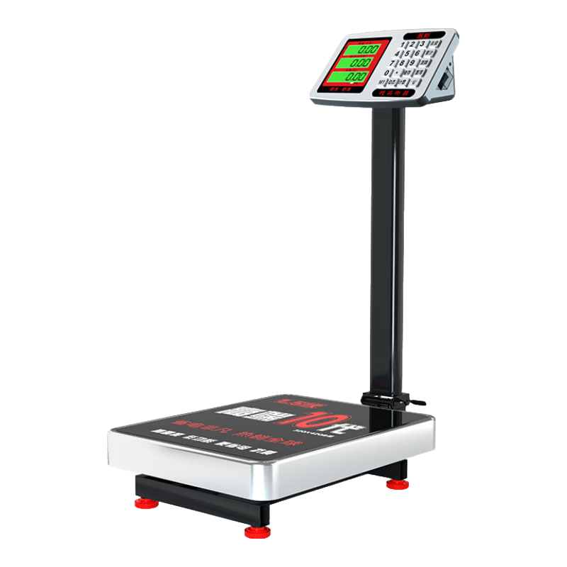 永彩（YONGCAI）電子秤商用秤家用電子稱高精準(zhǔn)臺秤生意秤計價秤快遞秤計數(shù)磅稱 【防水鋼鍵液晶】免安裝 150kg