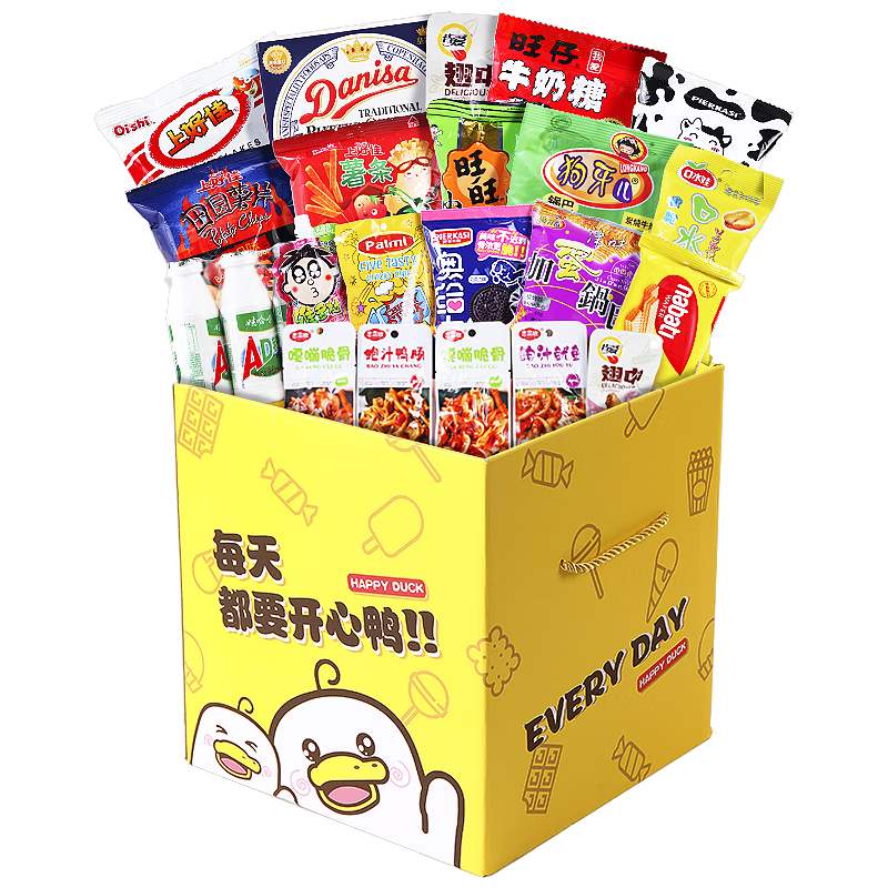 狗牙儿休闲零食大礼包儿童成人整箱巨型礼盒薯片生日礼物儿童中秋节礼品