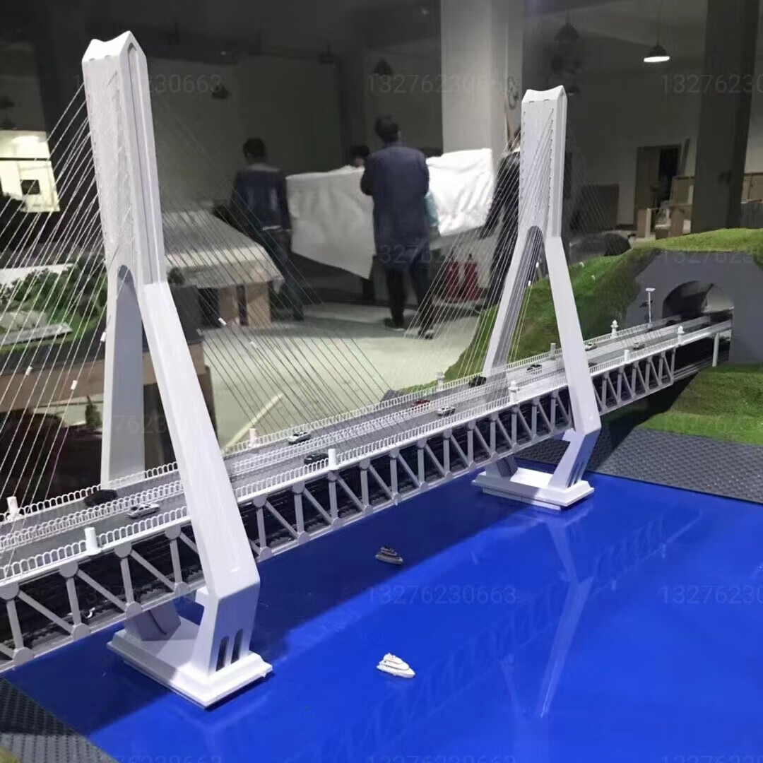 金属大桥展示模型定制 展厅用桥梁模型定制 金属桥梁展览模型定做