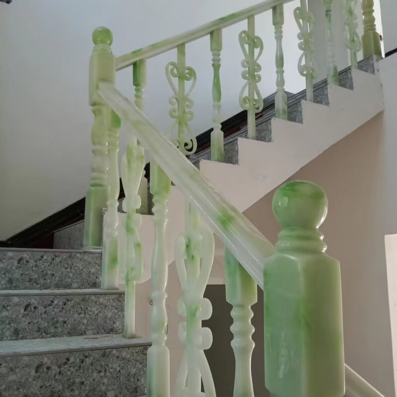 美克杰仿玉石楼梯扶手立阳台围栏板本产品不雕花楼梯定制弧形 一款