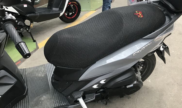 苍塑适用于大阳v锐150t-30踏板摩托车坐垫套蜂窝3d网状防晒透气隔热座