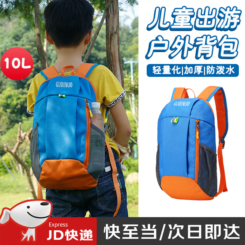 莱枢汇儿童背包户外出游登山包旅行包运动小学生轻便双肩包补习书包春游 【海蓝色10L】轻便型户外小包