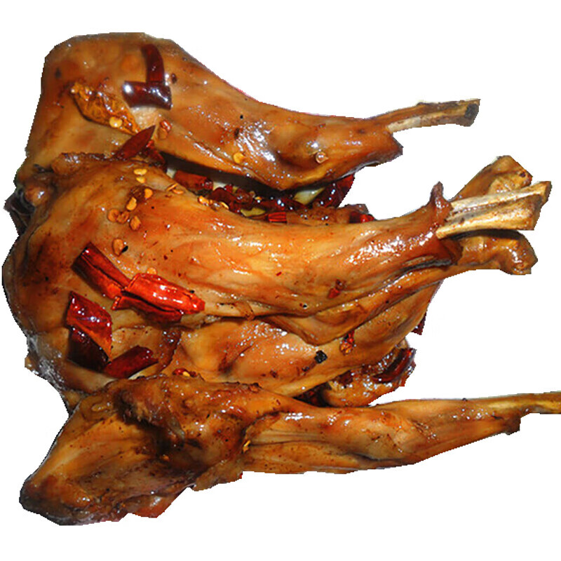 虎钢馋美食四川特产自贡香辣兔腿即食熟食零食小吃麻辣冷吃兔前腿