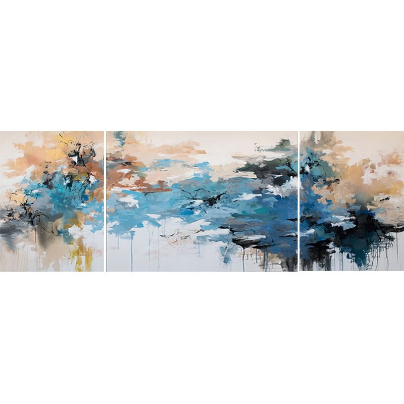 (渐变) 品质黑色框 美院级手绘油画 左右