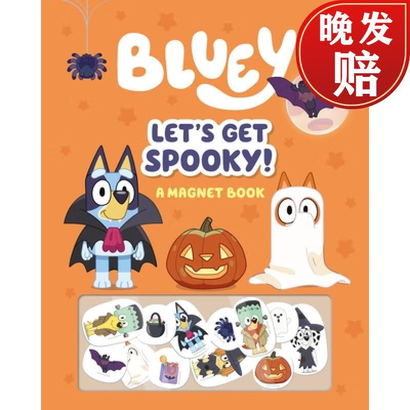 bluey: lets get spooky : a magnet book