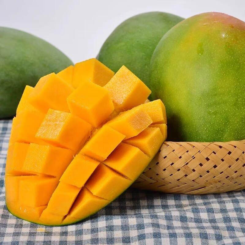 果迎鲜 芒果 净果4.5斤 广西金煌芒 青芒果 新鲜水果