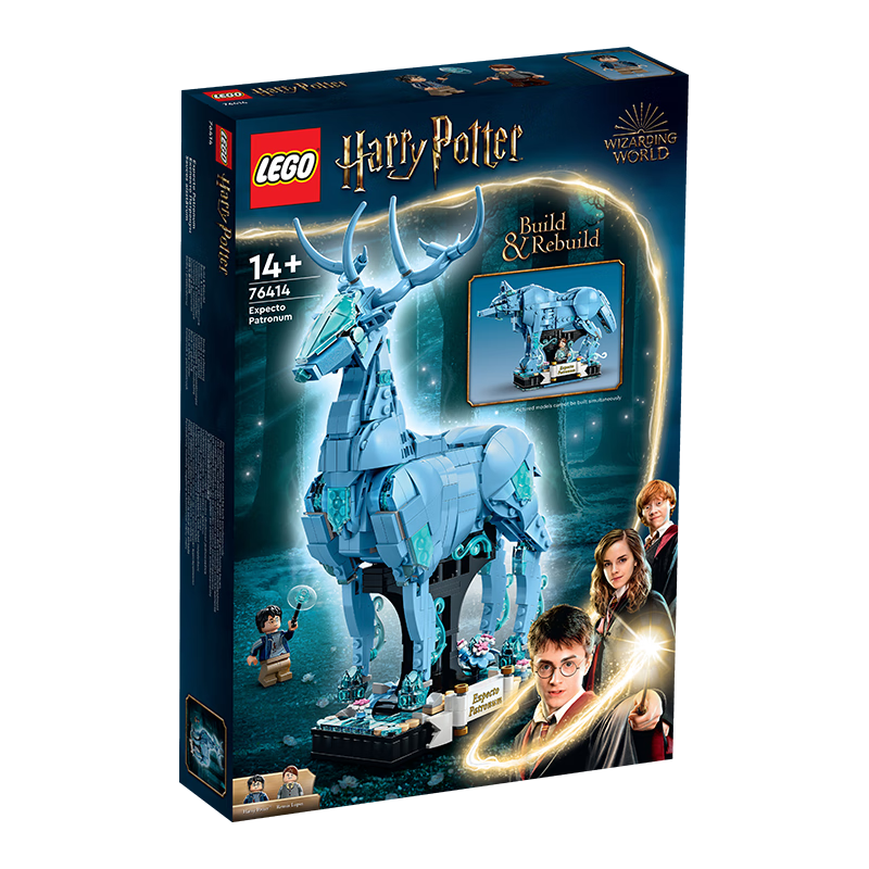 乐高（LEGO）积木拼装哈利波特76414 守护神咒男孩女孩儿童玩具情人节礼物