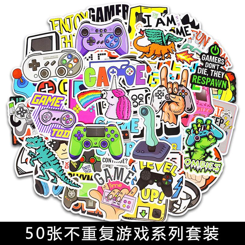 怀旧游戏机涂鸦贴纸笔记本电脑行李箱吉他滑板摩托汽车贴纸 游戏机