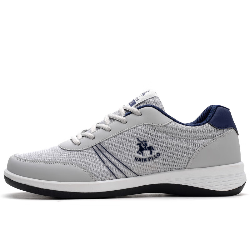 奈克保罗春夏季男鞋运动鞋中老年透气网面防滑软底防臭男士休闲鞋