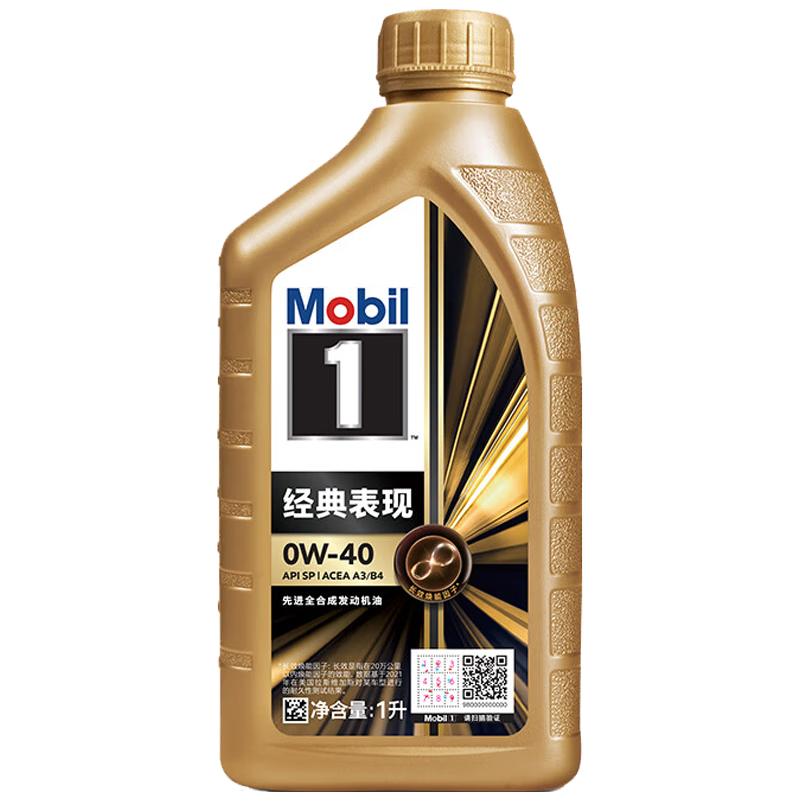 ���ڣ�Mobil����װ����1�� ȫ�ϳɻ��� ������ ���������� �������� С���� 0W-40 SP�� 1L