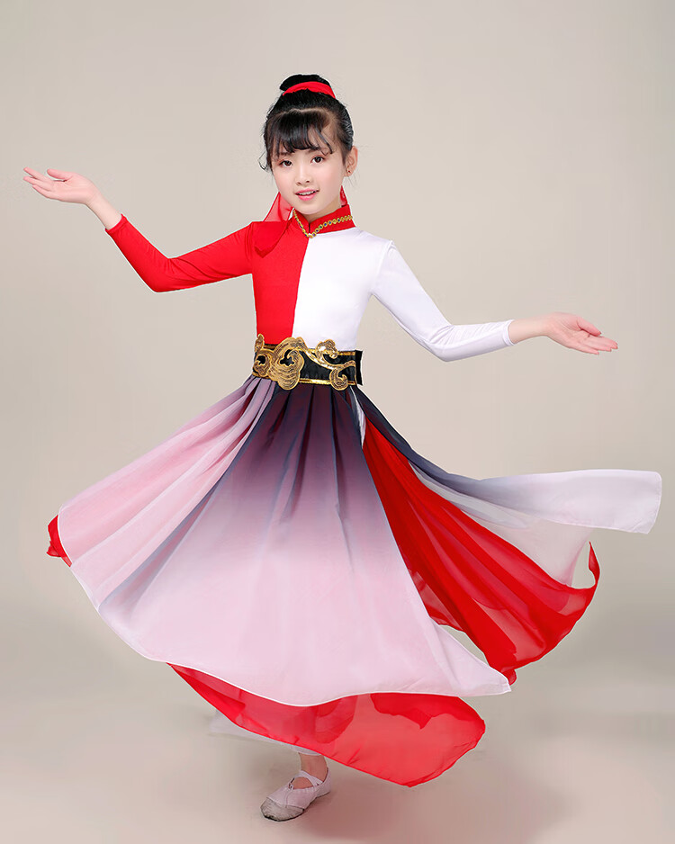 玖维娅新款少年志演出服中国好少年舞蹈服男女群舞书简舞扇子舞服装