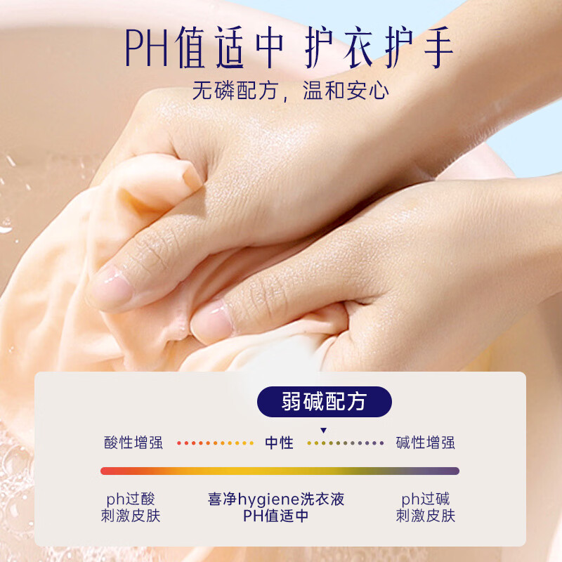 喜净Hygiene泰国原装进口洗衣液/深层洁净去污/持久留香 阳光之吻2.8L