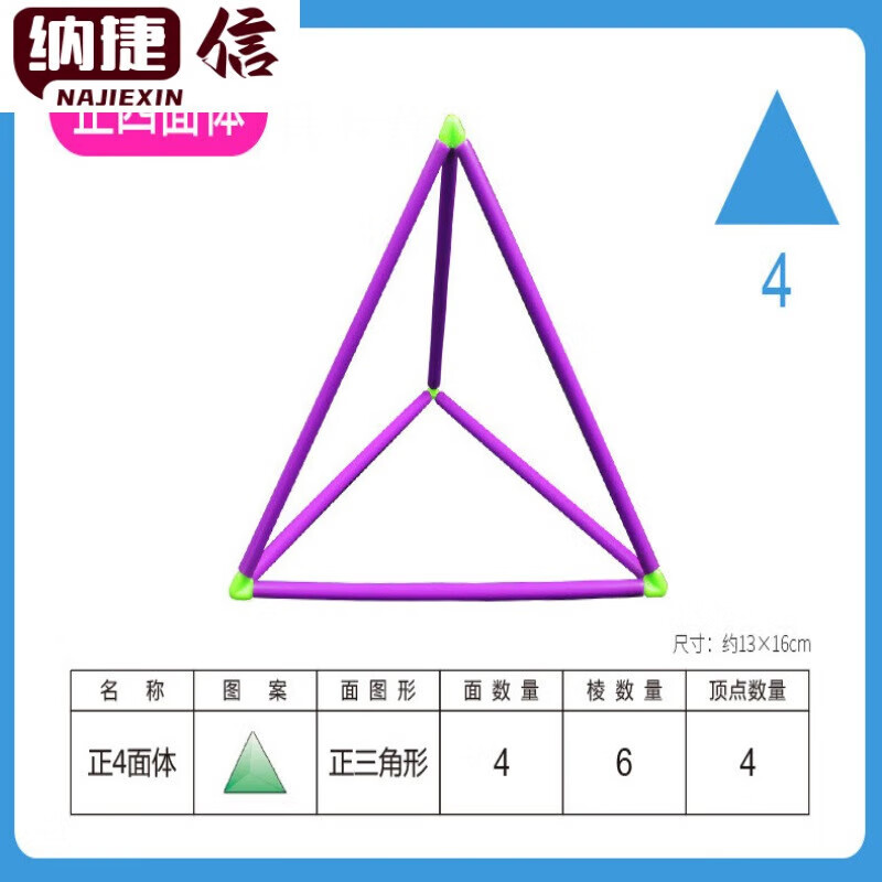 轩奕文具正多面体数学立体几何模型正长方体20面立方体