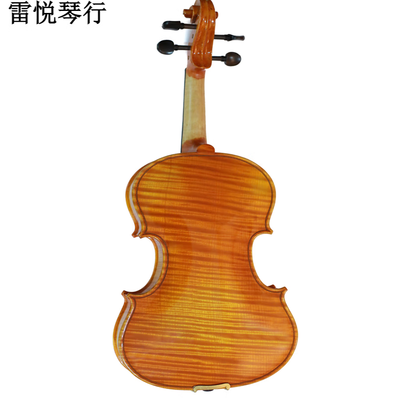 GIOIO小提琴初学者成人天然虎纹专业级实木高档初学者考级演奏整板手工 4/4 金色