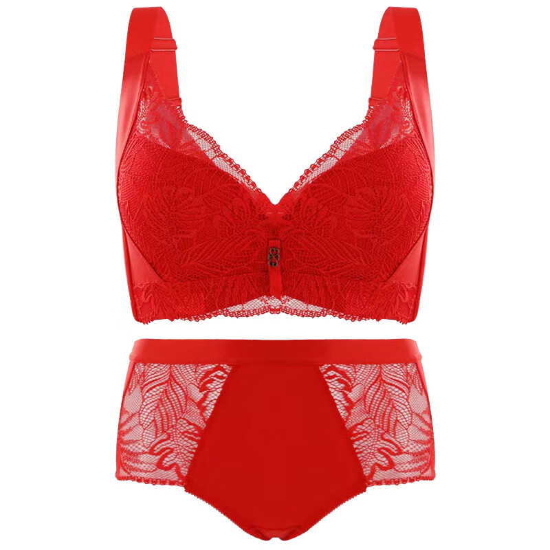 法安娜内衣薄款全罩杯调整型内衣大码大胸显小聚拢胸罩收副乳防下