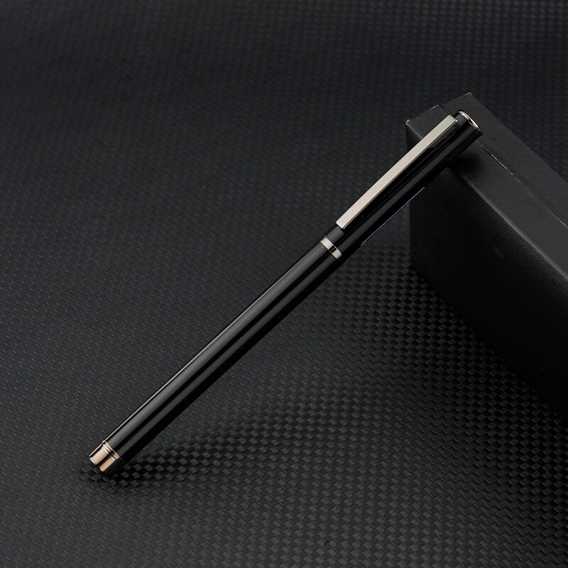 可定制罗氏签字笔黑色水笔中性笔金属重手感碳素圆珠中性笔商务男士