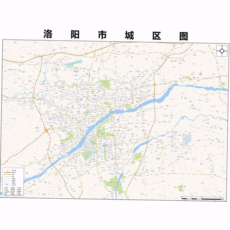 2024新款洛阳市地图贴图 办公室挂图 高清防水墙壁装饰画定制地图