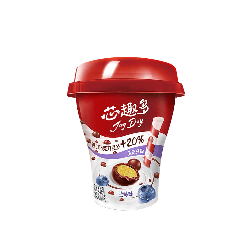 yili 伊利  JoyDay芯趣多 风味发酵乳 巧克力豆蓝莓口味 220g*3杯