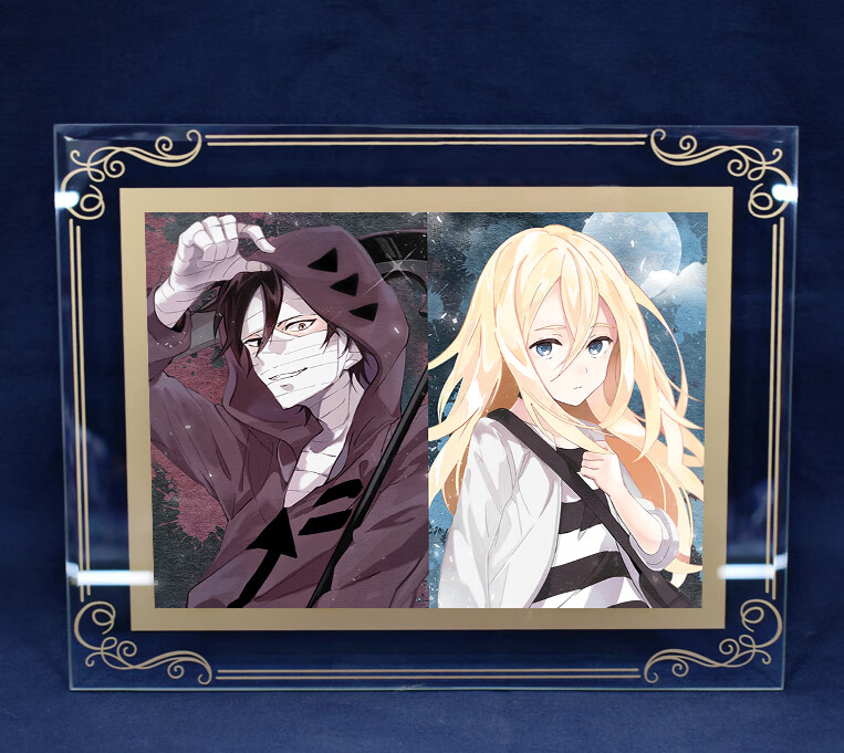 天智星杀戮的天使周边艾札克瑞吉儿瑞依周边相框摆件立牌 款式1 原木