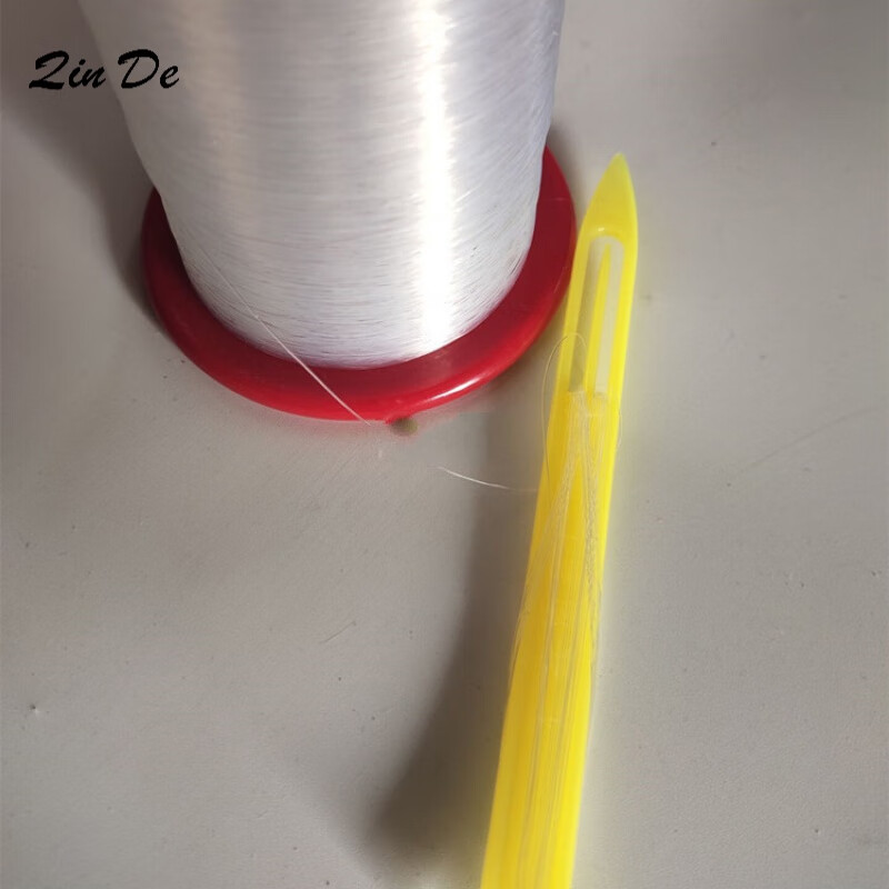梦小泉普通国产鱼线胶丝线 渔网尼龙单丝线 织网线 补网线 白色透明鱼线 线径0.1毫米(带卷芯0.8斤) 8号以上