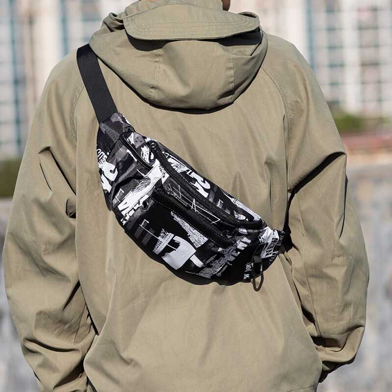 wmck斜挎包男潮牌背包男士小挎包胸包跨肩包男生单肩包包休闲腰包男款