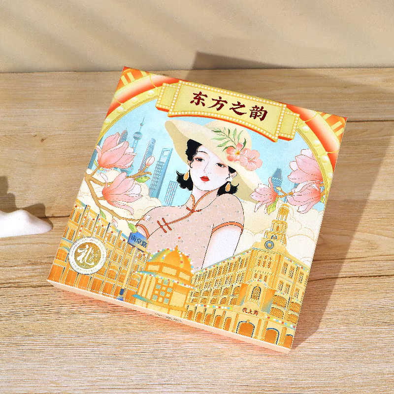 卓文后冰沙雪花膏东方之韵雪花膏伴手礼面霜高铁同款老上海国货正品 1整盒【4种香味各1个】带礼袋