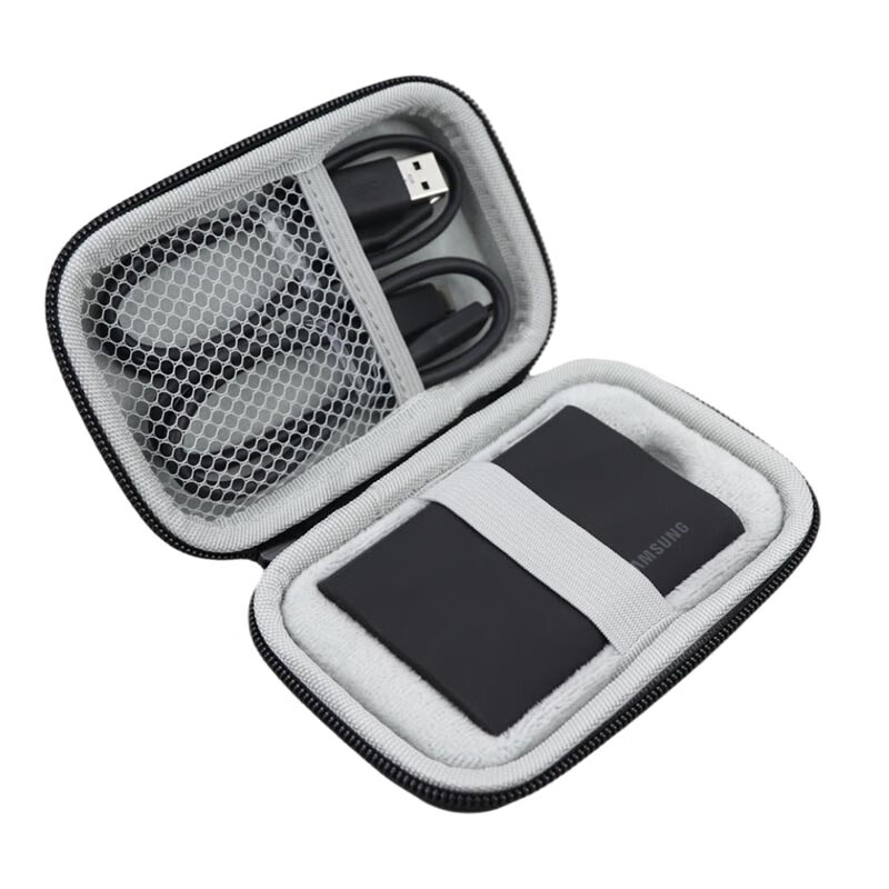 Zhencool适用于三星T9移动固态收纳包防震抗摔收纳盒SSD硬盘保护套便携袋 标准款包