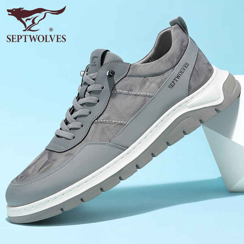 七匹狼(septwolves)休闲鞋男夏季帆布鞋透气老北京布鞋免系带休闲运动