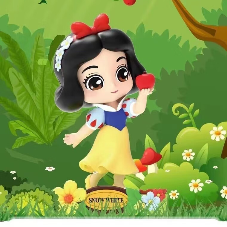 拆盒指定款白雪公主 迪士尼经典公主花园梦系列盲盒2