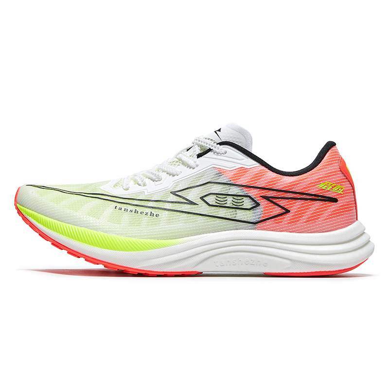 TANSHEZHE弹射者猎豹1.0跑鞋官方竞速田径运动体考体测专用运动鞋 猎豹白红 42 -260mm