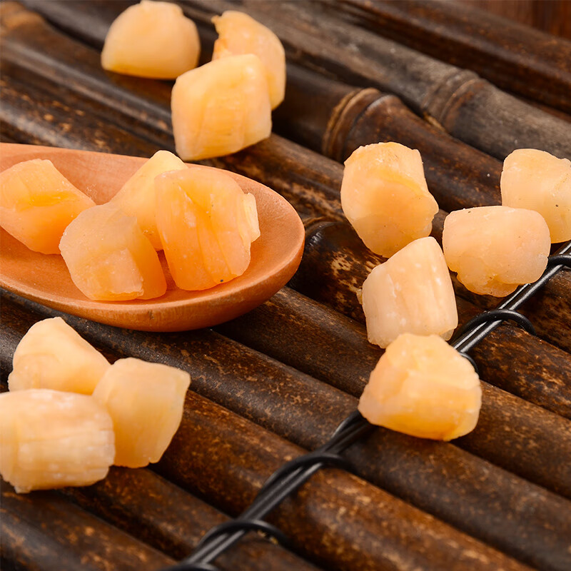 翼若天云淡干干贝扇贝瑶柱淡晒干货福建厦门海产品扇贝丁250g