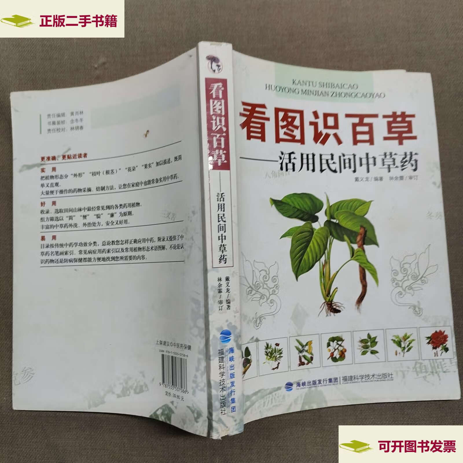 【二手9成新】看图识百草:活用民间中草药 /戴义龙 福建科技