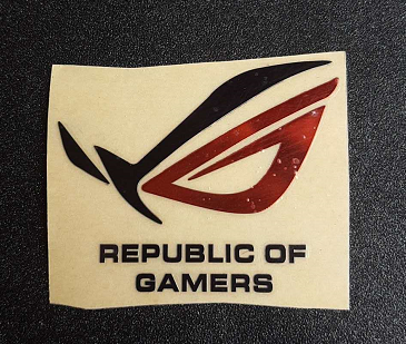 梦春晓rog贴纸logo玩家国度败家之眼金属贴 笔记本平板电脑机箱金属