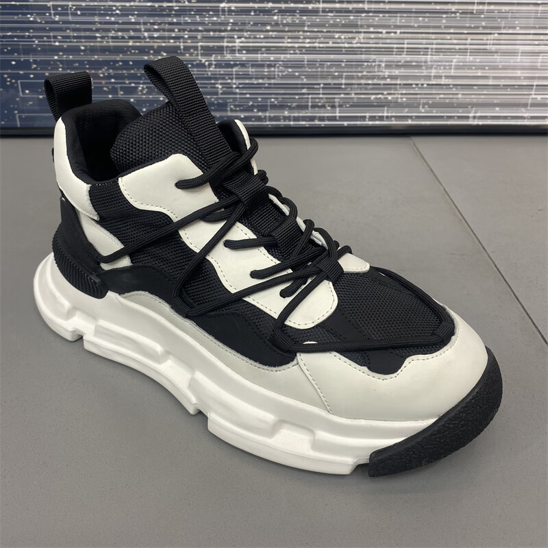 avlen)欧洲站2024年春季新款厚底增高老爹鞋小众时尚百搭抖音潮男鞋