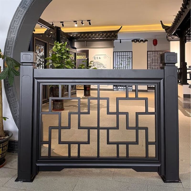 语森忆仿古铝合金护栏四合院阳台栏杆别墅楼梯扶手户外庭院铝艺栅栏