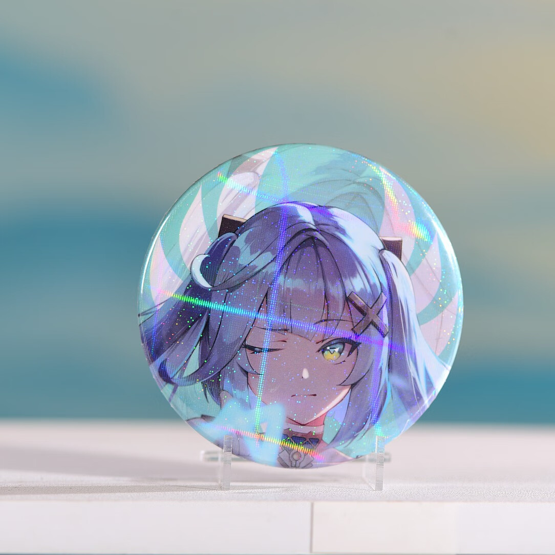 马口铁徽章须弥纳西妲赛诺大慈树王镭射细闪吧唧 珐露珊2 素面镭射款