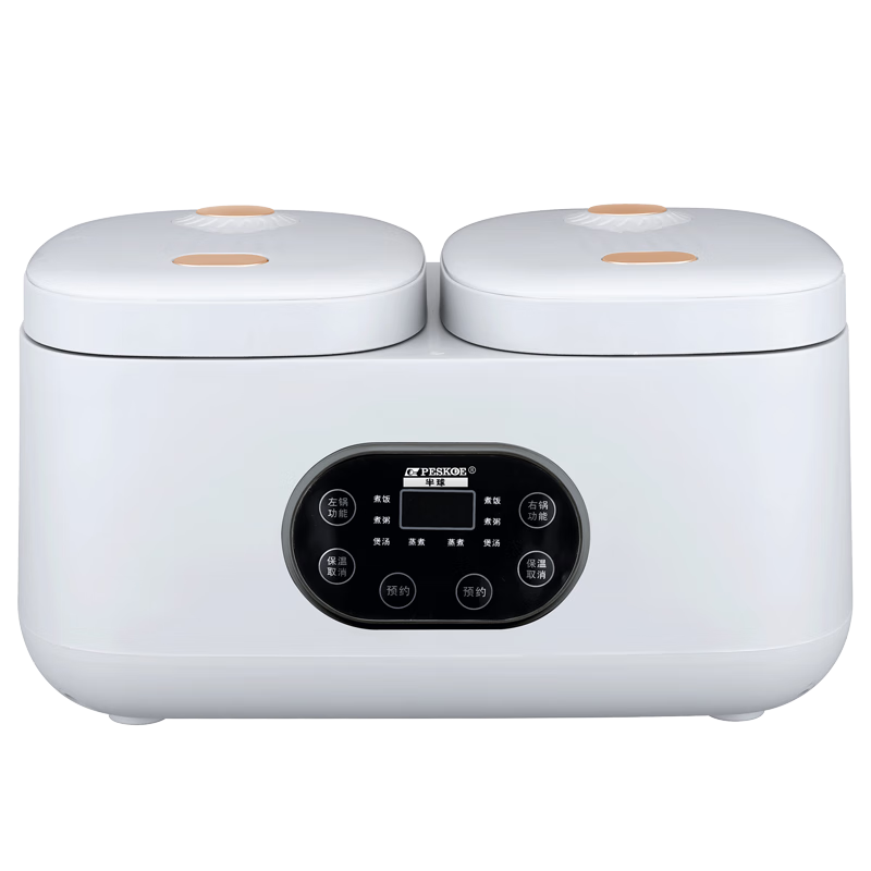 ����PESKOE��˫���緹�ҵ緹�� ���ܶ๦��΢ѹ�� 2+2L˫��˫���󷹹� ����3-4����������������С�͵緹������ 4L �մ��Բ�ճ��158.99Ԫ