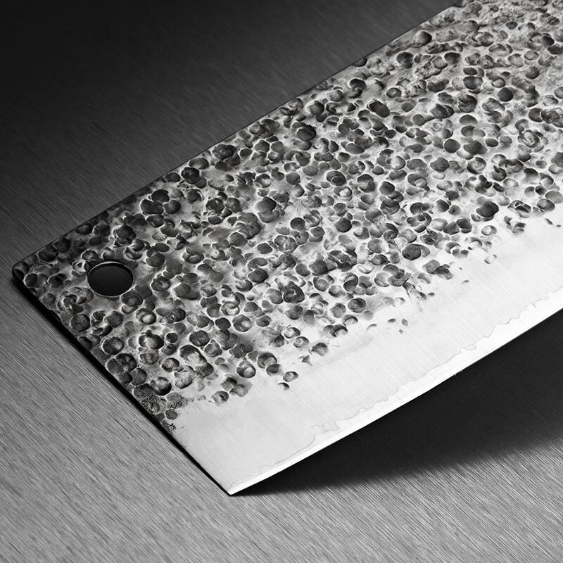 楚家刀菜刀 家用铭钨钢切肉刀切片刀 手工锻打花纹钢刀具 厨师刀