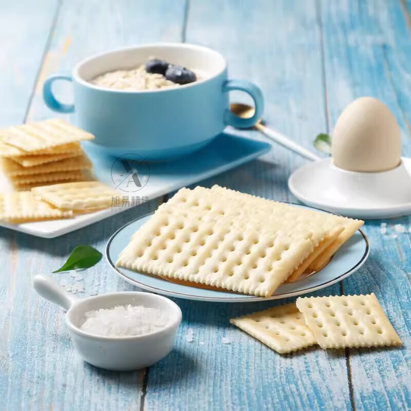 盒马MAX山·姆海盐苏打饼干1.5kg无糖精咸味小包孕妇休闲零食早餐 普通快递