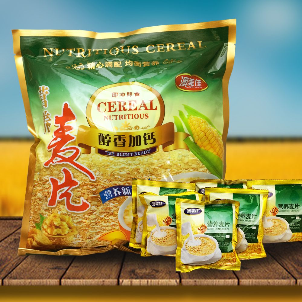 derenruyu麦片营养早餐燕麦免煮老人小孩点心零食480克一包 一包480克