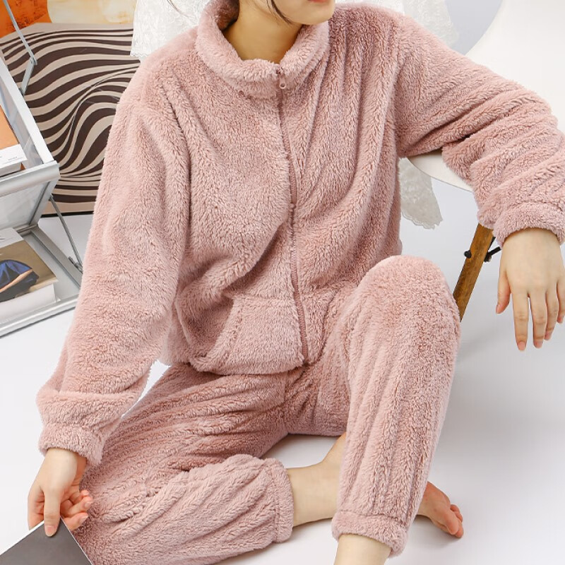 ��΢ ˯��Ů�ﶬ���޼Ӻ�ůԲ�������Ҿӷ���װ ��ɫ M 54.5Ԫ(����ȯ)