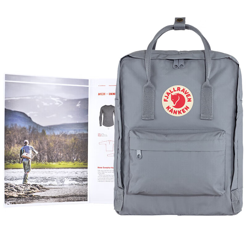 FJALLRAVEN北极狐双肩包休闲大容量背包男女书包23510-055石灰16L