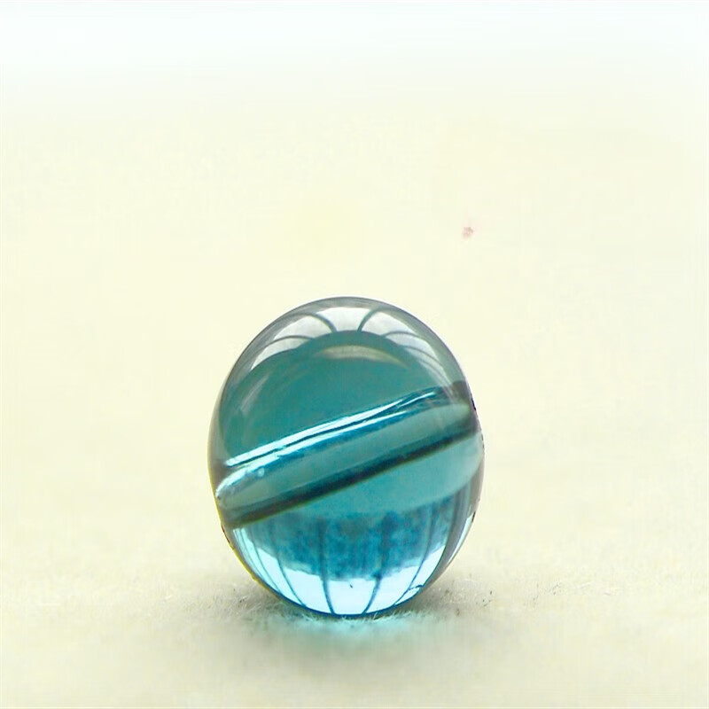 4mm蓝色 diy饰品手链升级配珠 蓝色碧玺