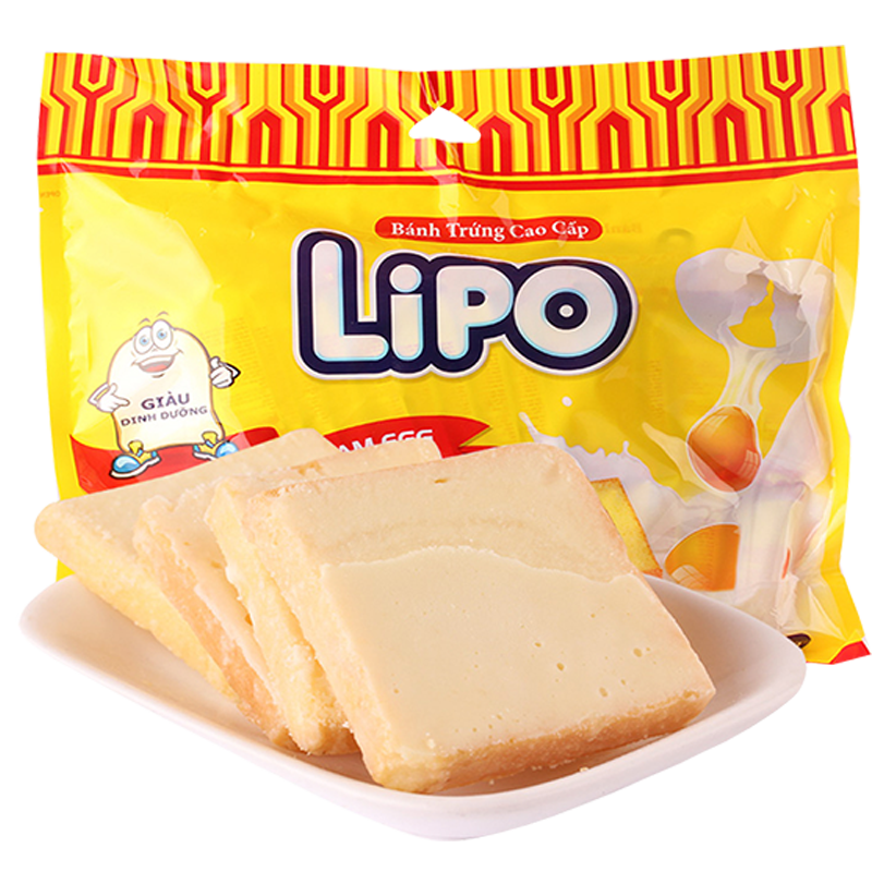 Lipo原味面包干300g奶油味休闲零食越南进口饼干