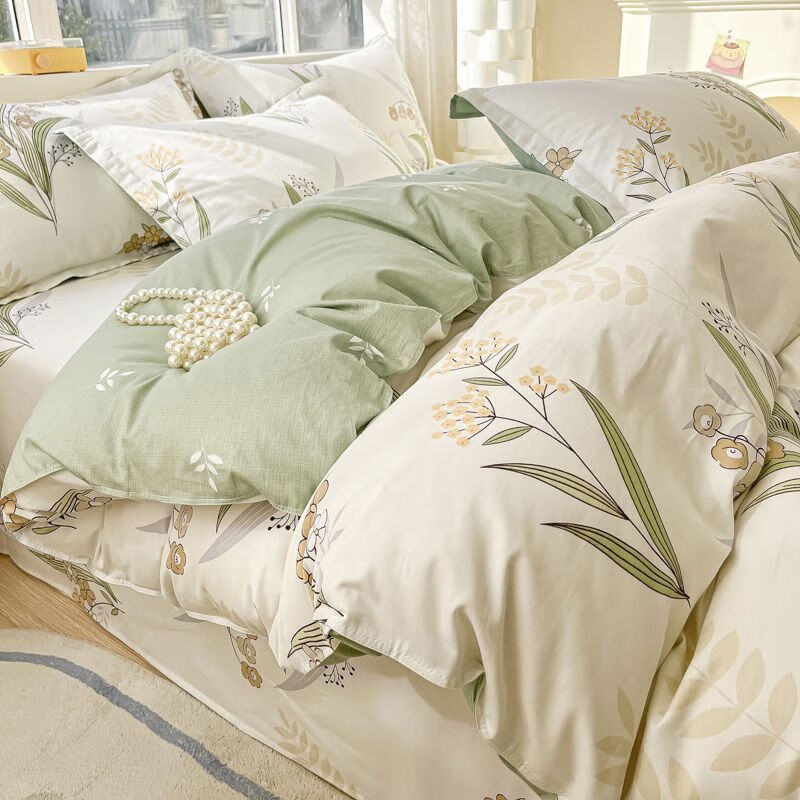 425纯棉被套单件150x200x230被 铃兰花语【25棉】新款 150x200cm