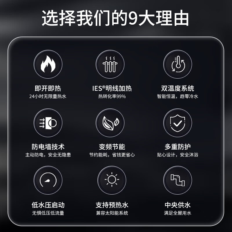 德国宝 GERMAN POOL即热式电热水器 德国进口家用小型卫生间速热洗澡免储水速大水量变频恒温【DEN12】上门安装 220V 220W DEN12(6或10专线)