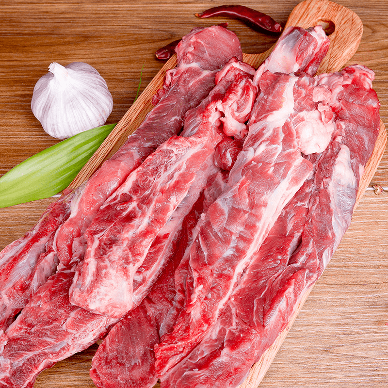 京东超市 海外直采进口原切牛肋条1kg 烧烤健身轻食炖煮牛肉